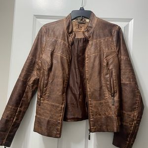 Women’s faux leather jacket